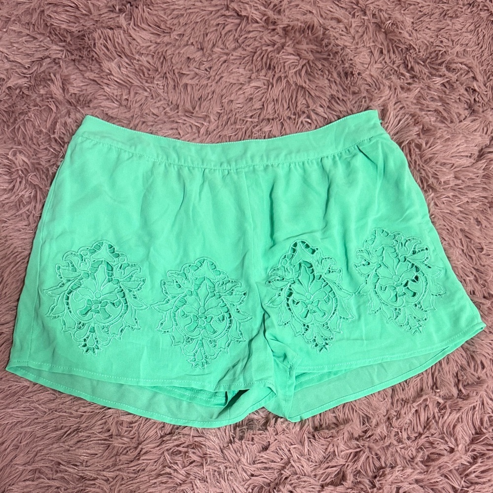 Blu Pepper Mint Green Women's Shorts
